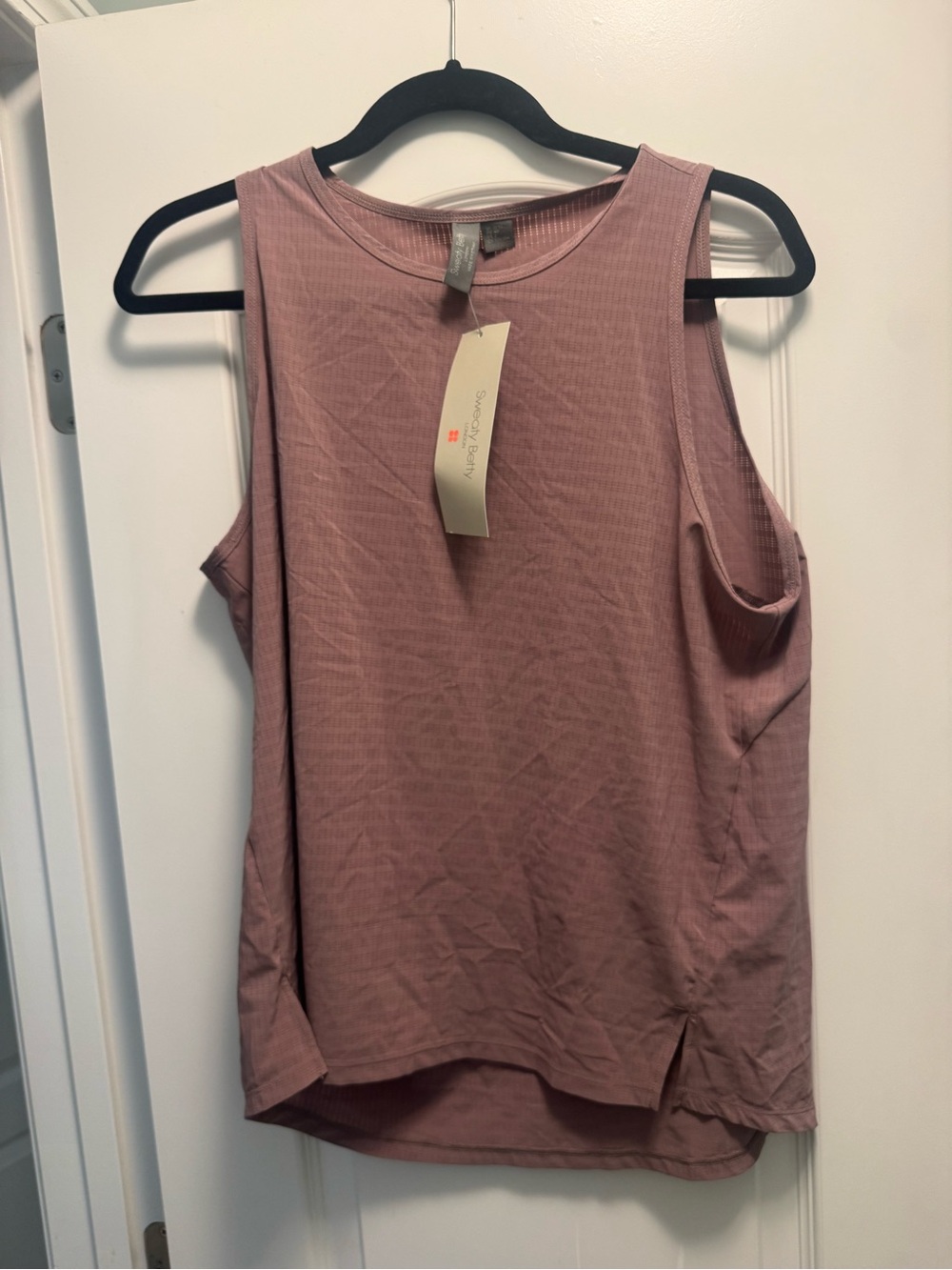 Sweaty Betty Women's Mauve Ribbed Tank Top